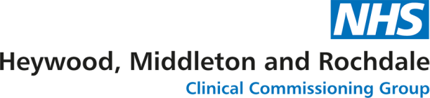 Heywood Middleton And Rochdale CCG Logo