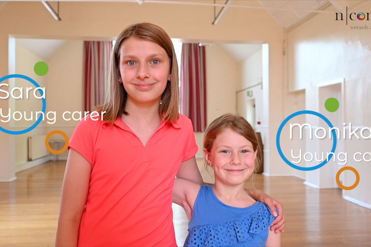 two children smiling